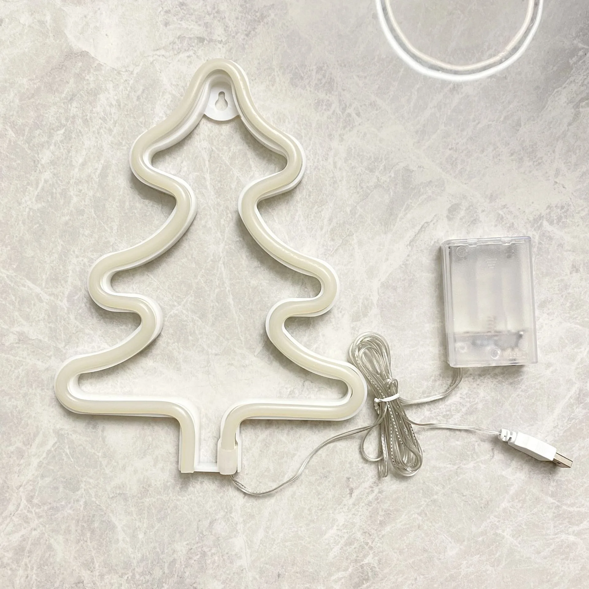 Christmas Tree Neon Sign Xmas Trees LED Neon Signs for Wall Decor Art Acrylic Neon Lights Santa Claus Neon Sign Merry Christmas