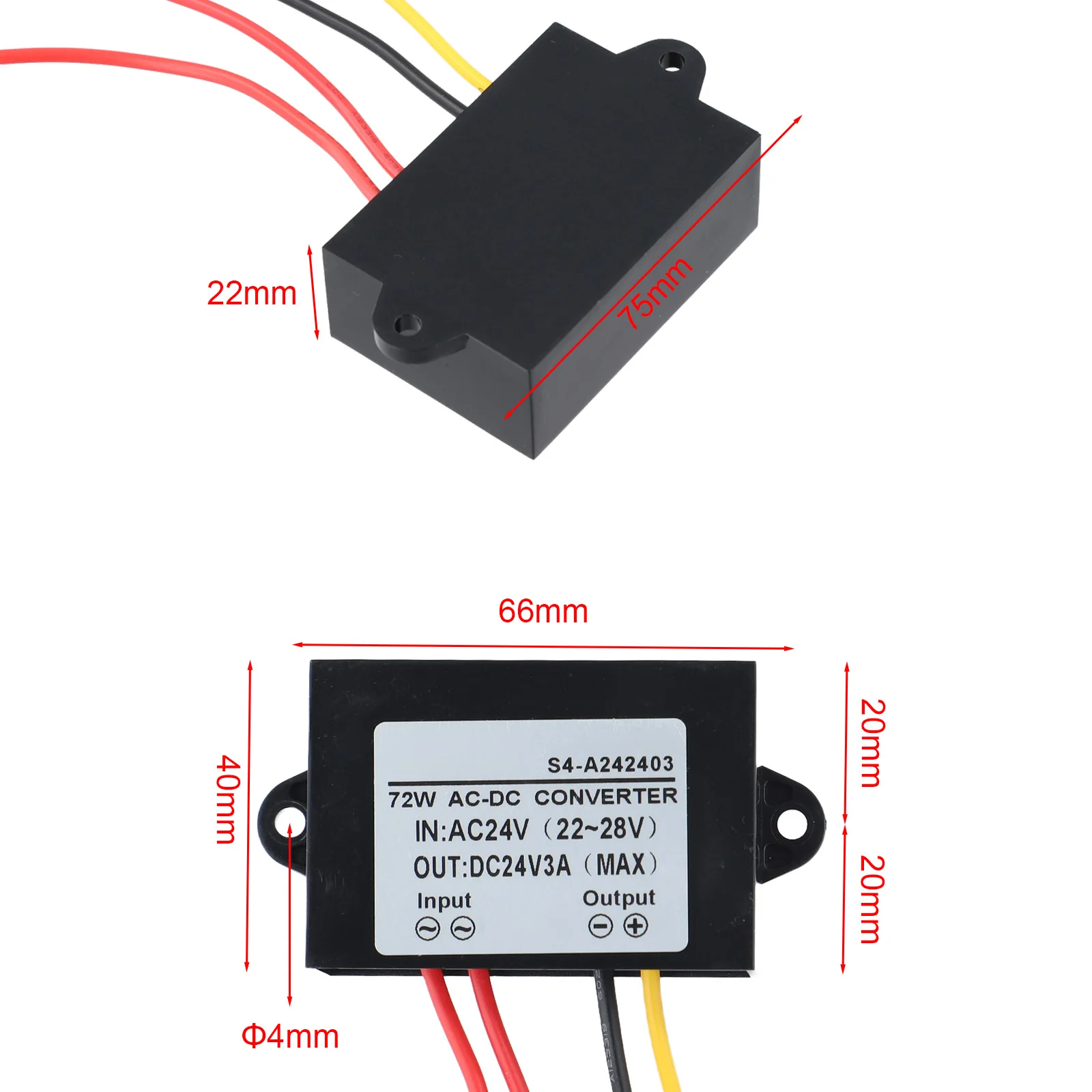Per sistemi audio per auto Protezione chip intelligente Regolatore di tensione Piani pesanti Grado impermeabile IP68 Efficienza di conversione 95