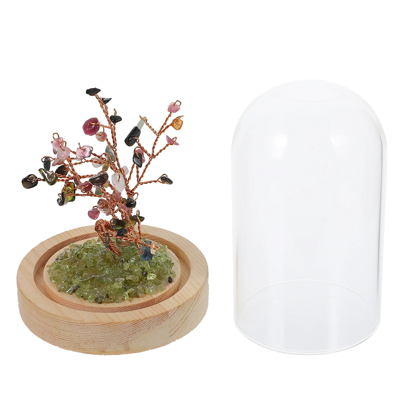 

1Pcs Natural Handmade Crystal Money Tree Feng Shui Ornament Desktop Decor for Wealth Career Luck Healing Crystals