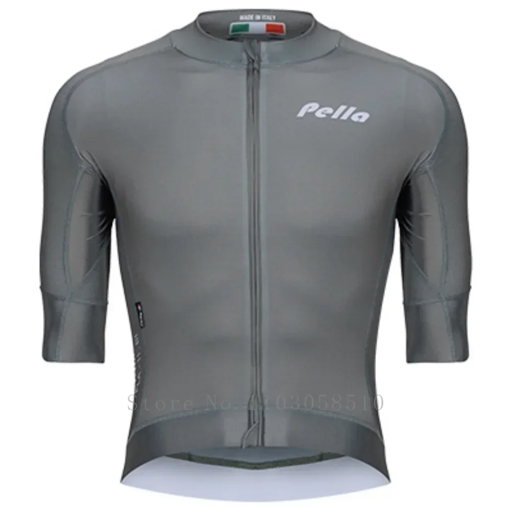 PELLA Short sleeve Cycling Jersey Spring Summer Quick-Drying Men's Bike Clothing MTB Thin Tops Mountain Road Bike Jersey for Men