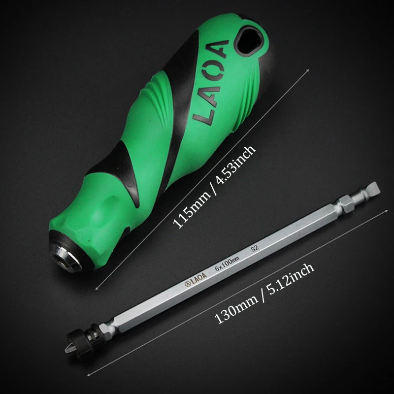 LAOA Magnetic Screwdriver S2 Alloy Steel Philips PH2 Screwdriver with Magnetism Ring Screw Driver Hand Tools