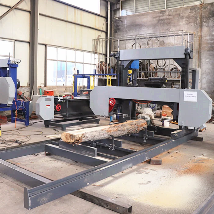 Sawmill Machine Price Automatic Timber Wood Cutting Bandsaw Sawing Mill