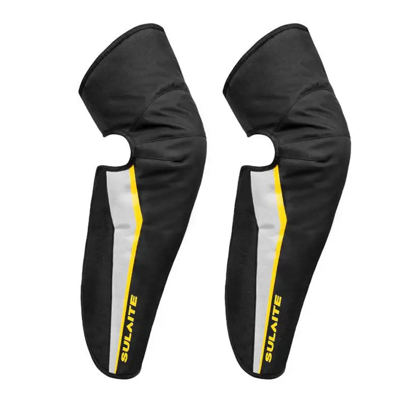 

Motorcycle Kneepad Protective Motorcycle Knee Warmer Leg Cover with Reflective Strip Thicken Three Layers Motocross Knee Pads