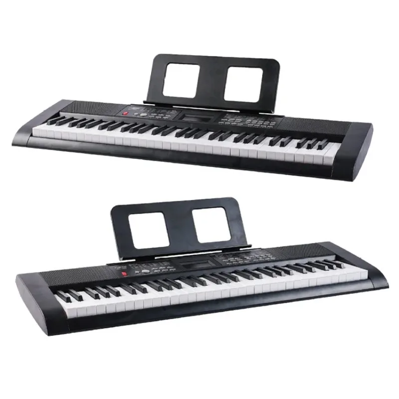 

Rechargeable 61-key digital piano for all multi-function keyboards with LCD 100 Tones & portable design electronic keyboards