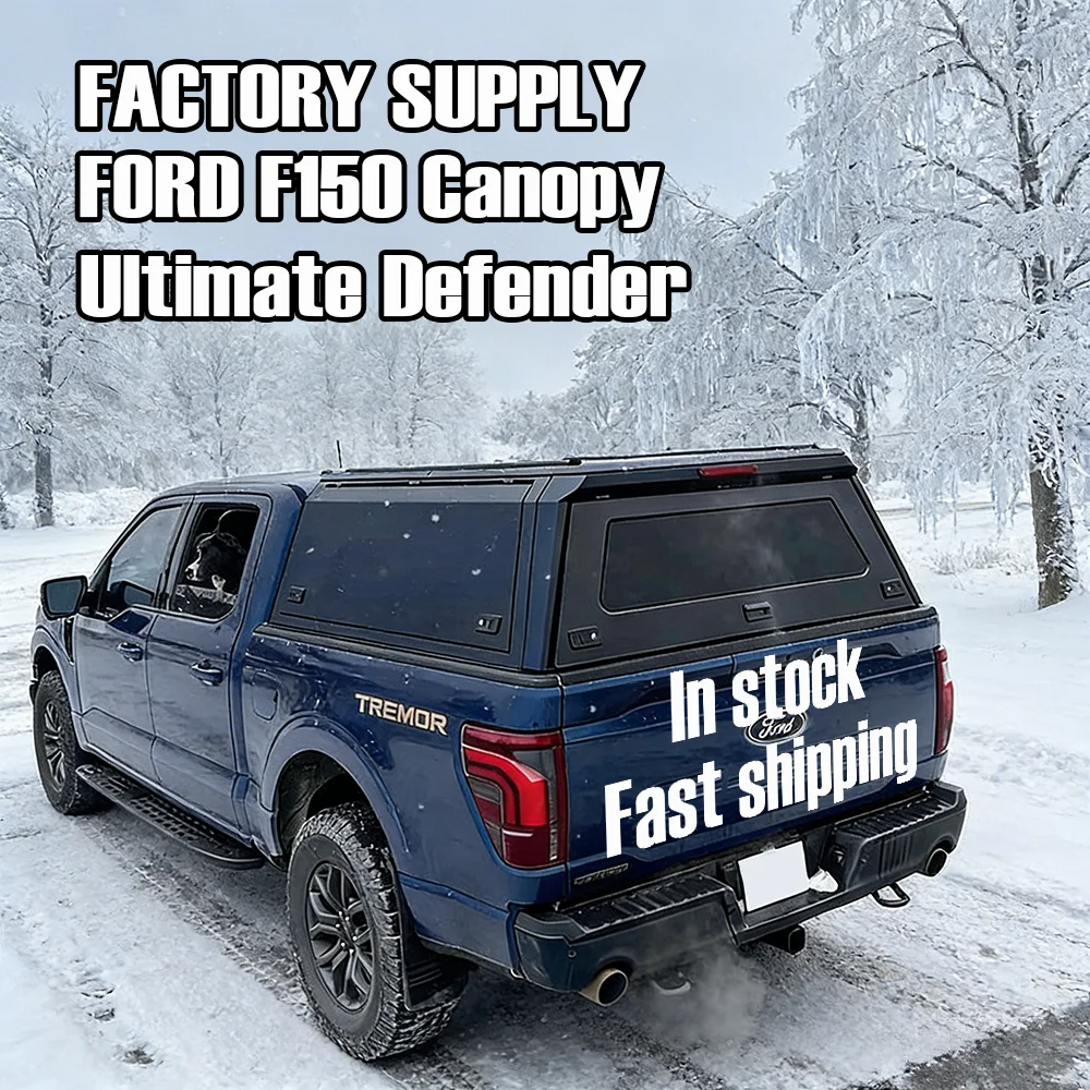 

Dream Garage Reliable Off-road Aluminum Hinged Tailbox Locking Pickup Cap Hardtop Canopy F150 5.5FT 2015+ Waterproof UV Res