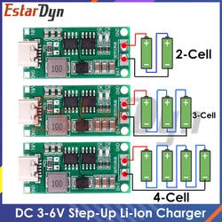 Multi-Cell 2S 3S 4S Type-C To 8.4V 12.6V 16.8V Step-Up Boost LiPo Polymer Li-Ion Charger 7.4V 11.1V 14.8V 18650 Lithium Battery