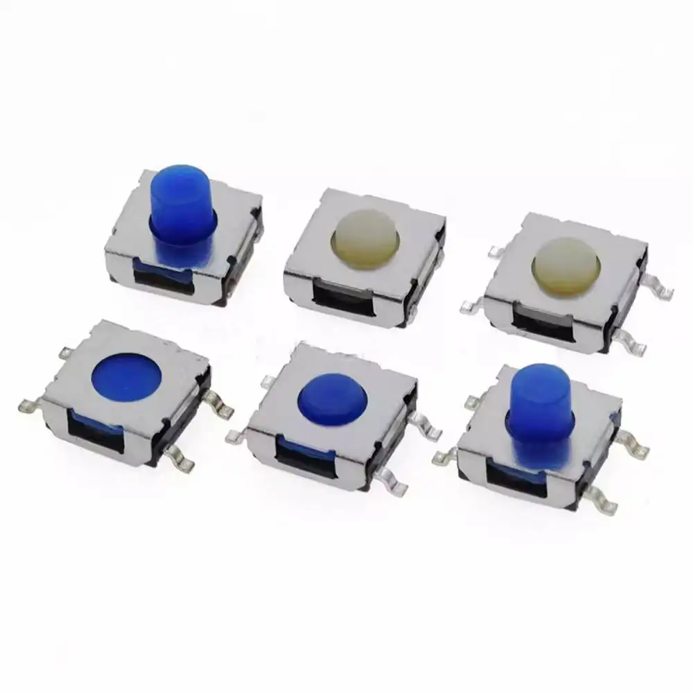 Imagem -02 - Micro Interruptor de Botão Smd Vermelho Preto Azul Branco Smd 62x62x25 62x62x3. 4. 5. Milímetros 1000 Peças