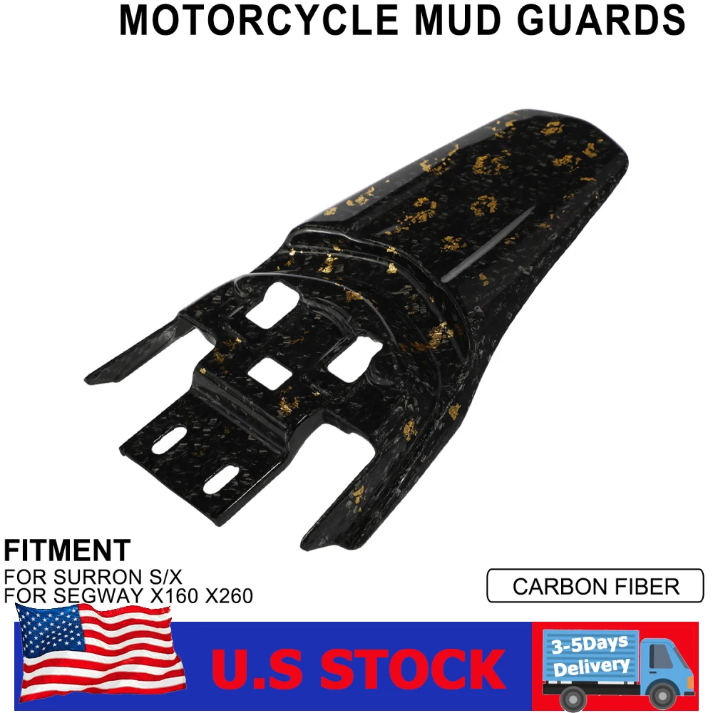 

Заднее крыло Funparts из углеродного волокна для Surron Light Bee X S L1E, электрический велосипед для бездорожья, аксессуары для мотоциклов