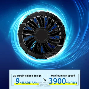 سترة تبريد يمكن ارتداؤها ملابس مكيفة بدرجة حرارة عالية عمل صيد الأسماك مروحة المشي لمسافات طويلة 13 ساعة بارد 2022 أفضل 8 ملابس مكيفة للبيع - رقم 2