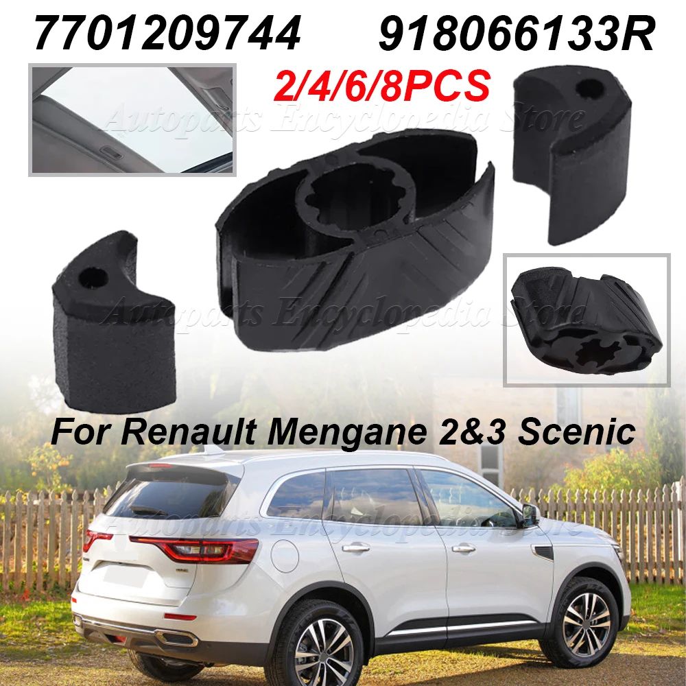 

2/4/6/8 шт. 918066133R для Renault Megane 2&3 Scenic, клипсы для стекла люка, аксессуары, 7701209744, ремонтные клипсы для люка