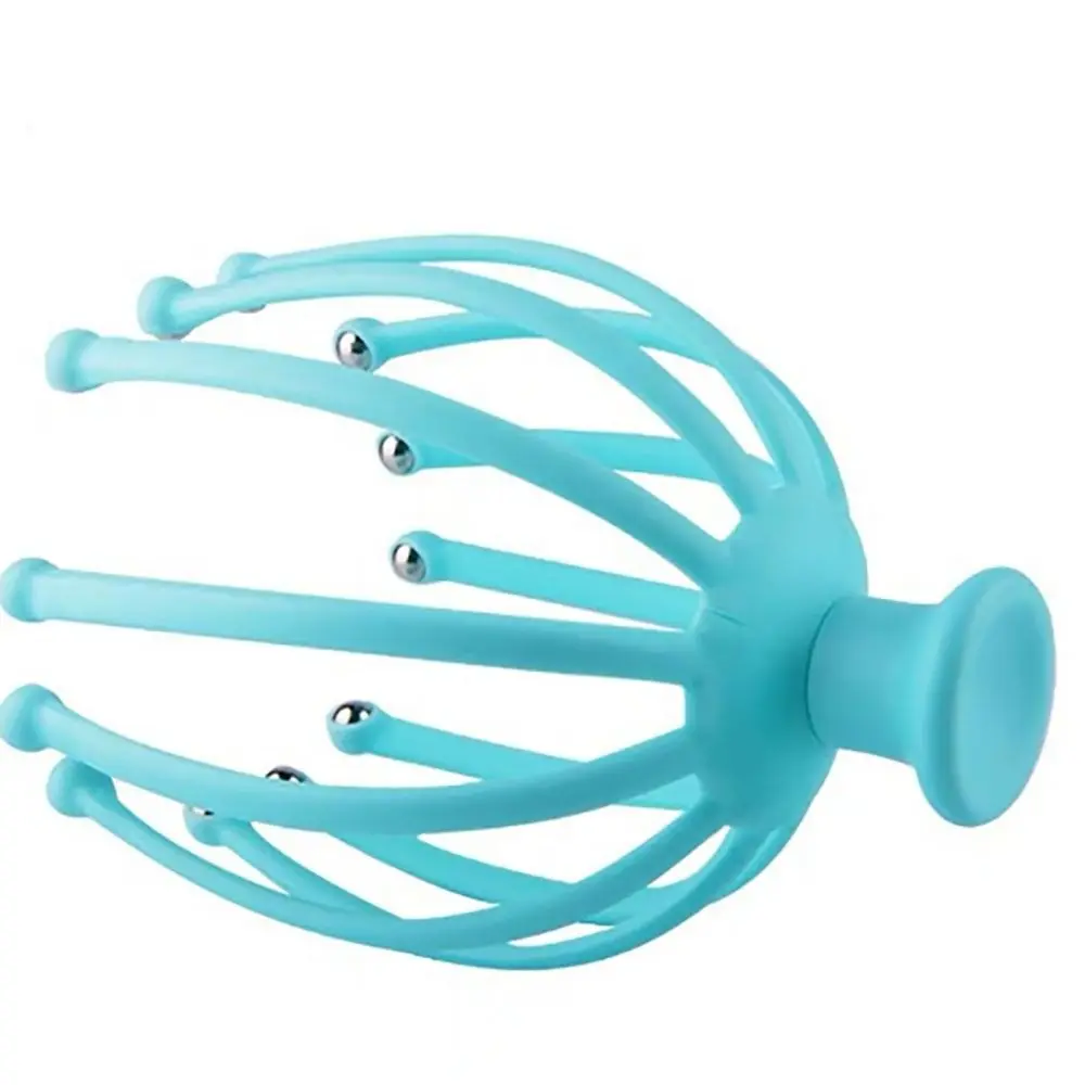 

Soothing Scalp Massager Relieve Round Head Relax Your Head Massage Tools Ball Blue Massage Grab Home