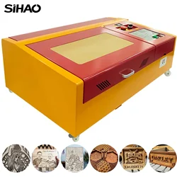 VEVOR 50w CO2 Cnc Laser Engraver Printer Wood Cutter All-in-one Laser Printer Laser Engraving Machine 300*200mm