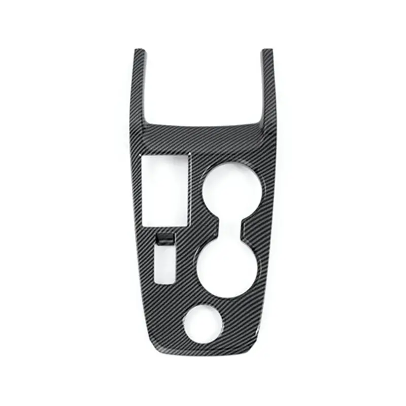 

AC54-Для Nissan Rogue 2021 2022 2023: Накладка на панель центральной консоли и ручки переключения передач - АБС-пластик под карбон