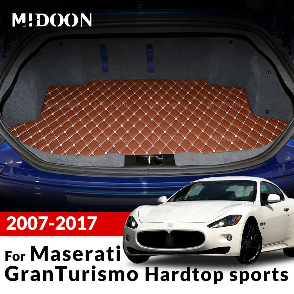 Kofferraummatte für Maserati GranTurismo Hardtop Sportwagen 2007-2011 2012-2017 Laderaumauskleidung Teppich Innenausstattung Zubehör Abdeckung