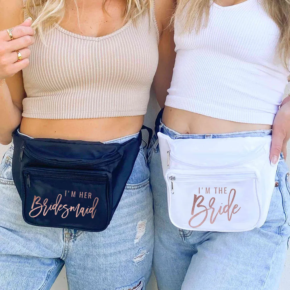 

Bachelorette Party Fanny Pack I'm Birde I'm Here Bridesmaid Waist Bag for Bridal Shower Wedding Decoration Bridesmaid Favors