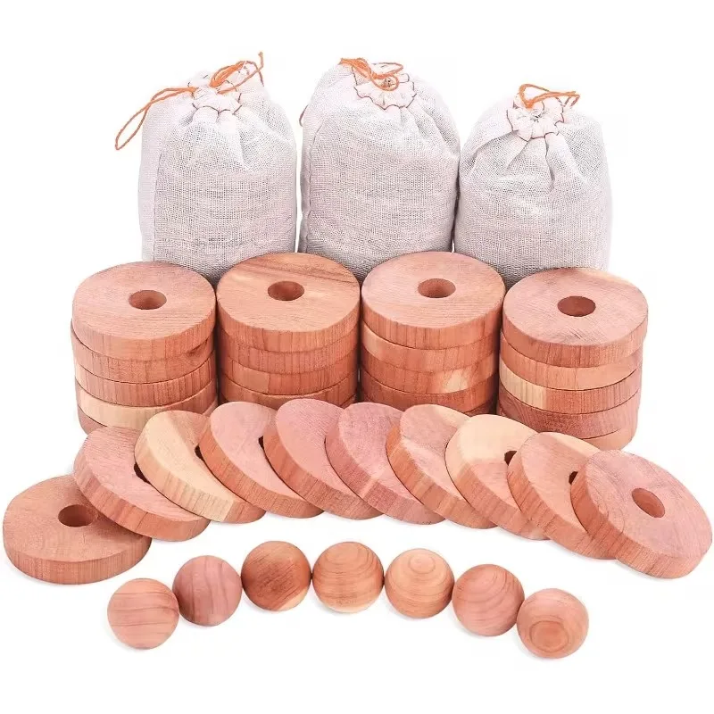 10Pcs Natural Cedar Wood Blocks Scent Moth Repellent Insect Proof For Wardrobe Closet Storage Home Anti Moth Cedar Wood Blocks