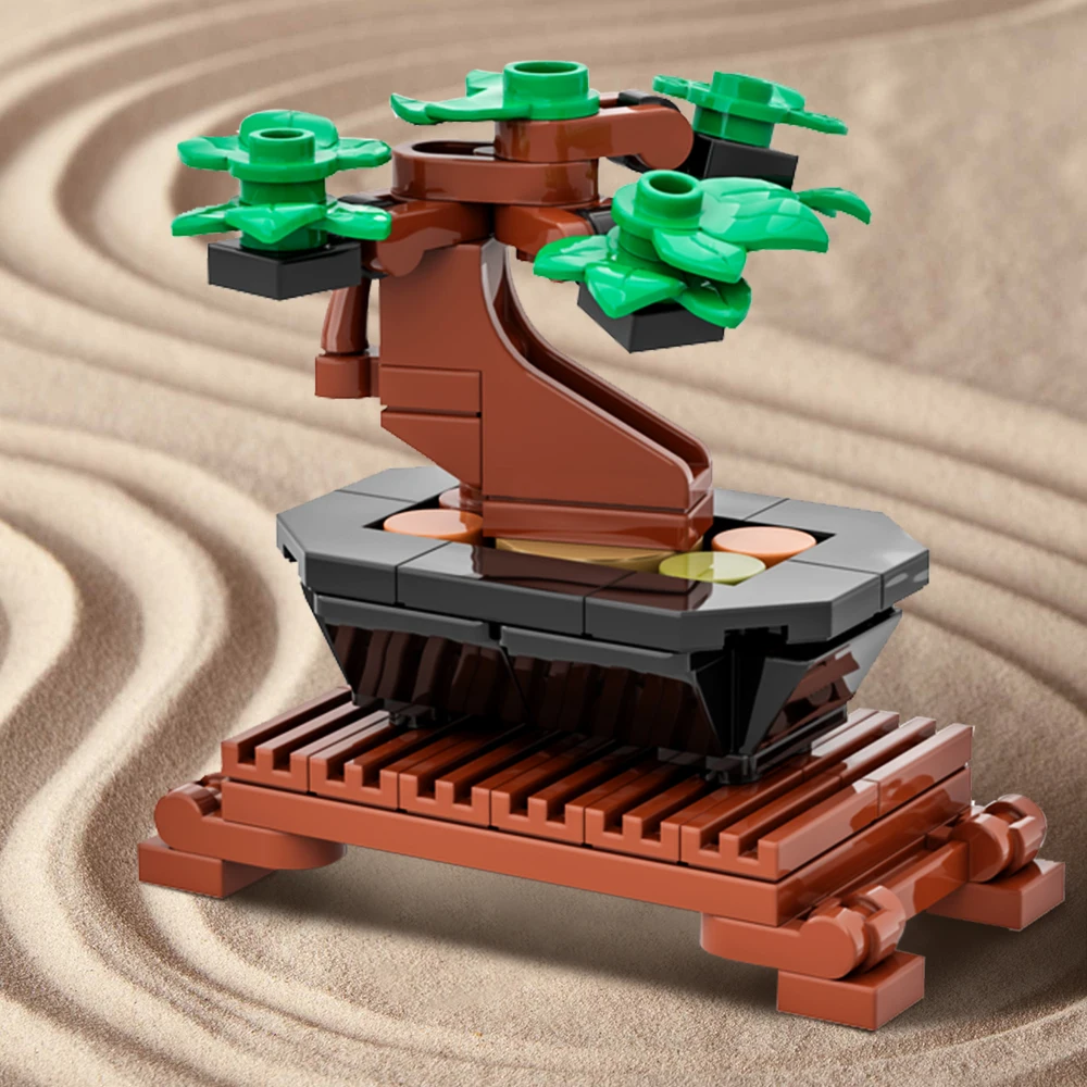 Gobricks MOC チリ植物レンガチリ植栽植物盆栽花マイクロ盆栽の木ビルディングブロック装飾おもちゃキッズギフト