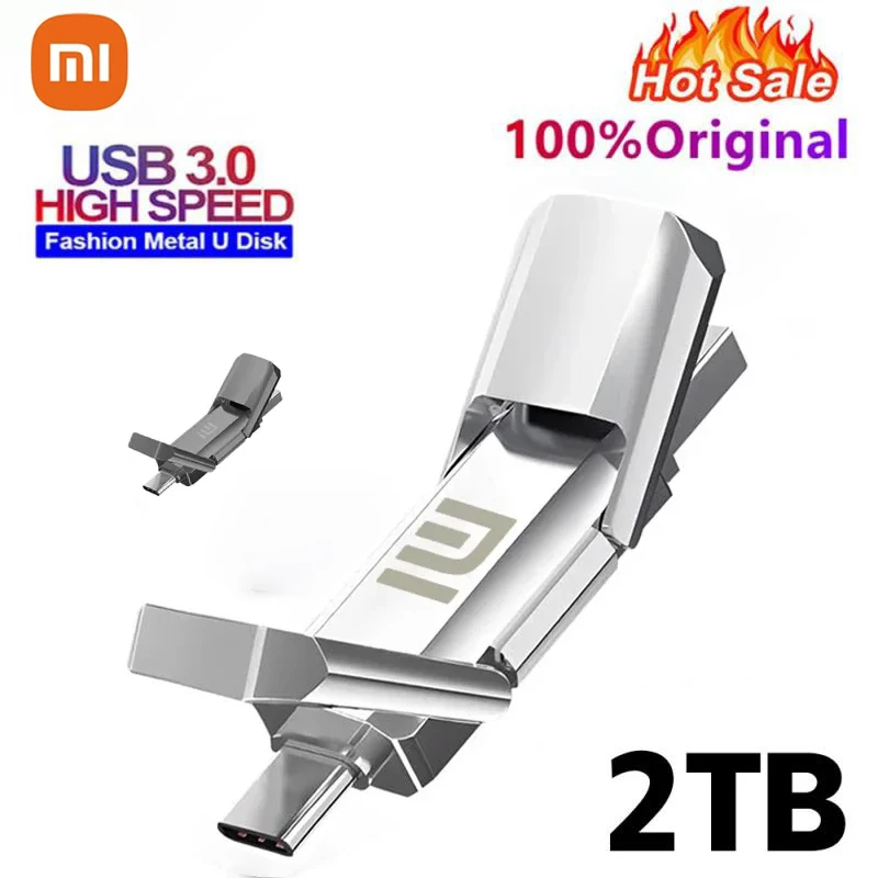 Xiaomi 2Tb Usb Flash Drive Geheugen 1Tb 512Gb 256Gb 128Gb U Stick Hoge Snelheid Flash Usb Geheugen 2 In 1 Otg Pen Drive Voor Laptop Pc