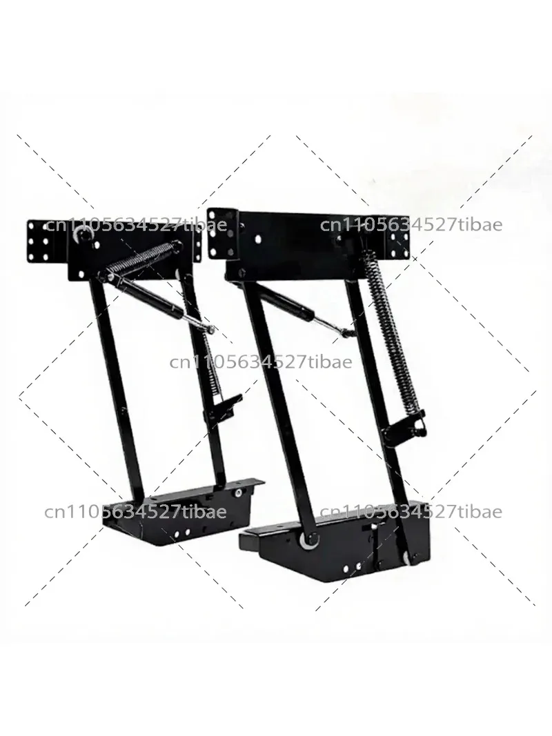 Heavy Duty Hydraulic Lift Up Cabinet Hinge Soft Close Mechanism for Kitchen Shelf Concealed Spring Assist