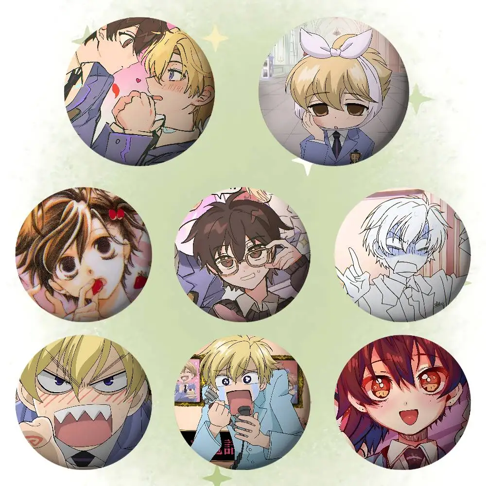 Amine Ourans High School Host Club Abzeichen aus Weichblech, Anstecknadel, Brosche, Metall-Emblem, individueller Schmuck, Accessoires für Hut, Tasche, Revers
