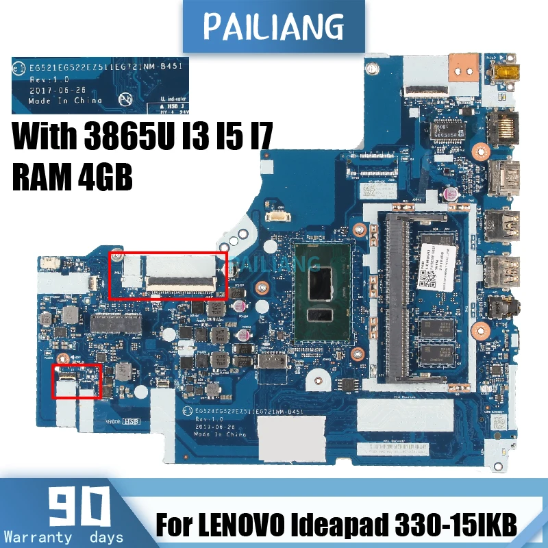 NM-B451 For LENOVO Ideapad 330-15IKB 330-17IKB Laptop Motherboard