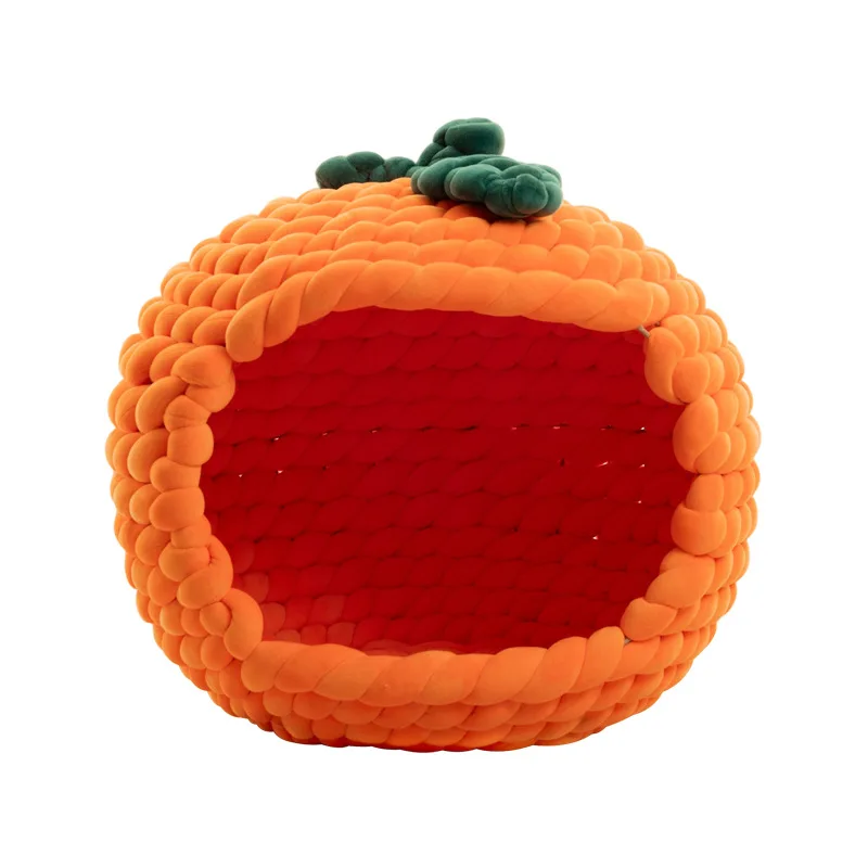 

Pet cat kennel kennel creative hand-woven wool pet pad thick cloth strip creative nest