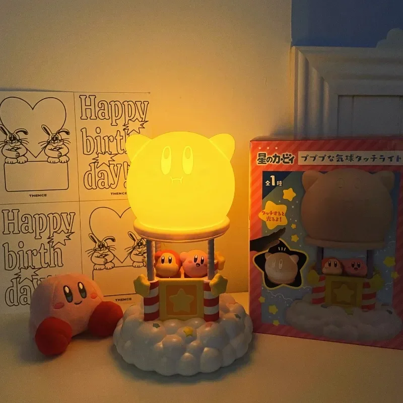 Kirby Pat Light silikonowa lampka nocna czujnik dotykowy lampa nastrojowa lampka nocna do sypialni lampa stołowa figurki anime prezent dla dzieci