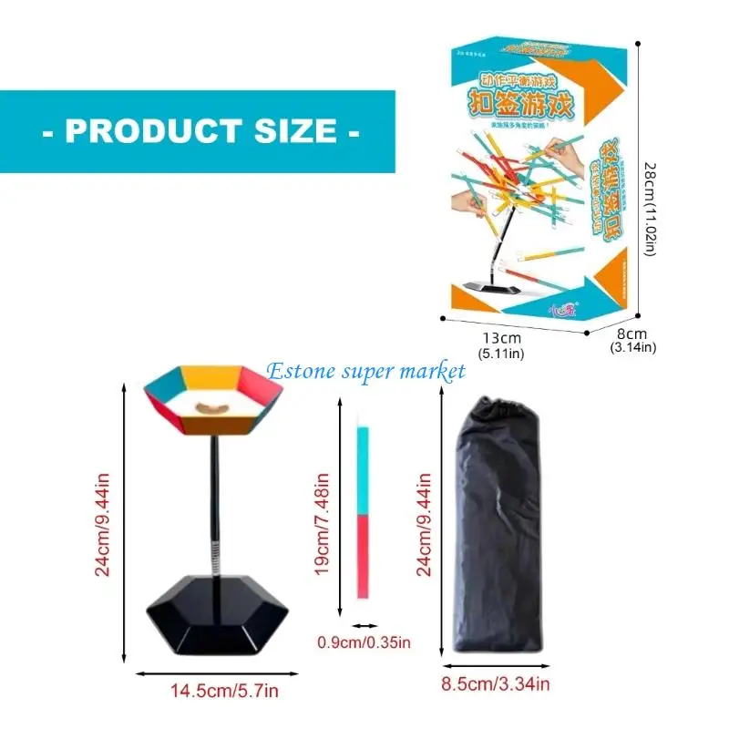 090B 유아를 위한 여행 친화적인 균형 장난감 다채로운 플라스틱 블록 조정 훈련 게임