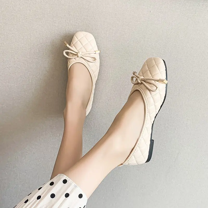 Casual Flats Shoes Women Fashion Pointed Toe Female Spring Autumn Single Shallow Mouth Loafers Shoes Mocasines De Mujer Zapatos