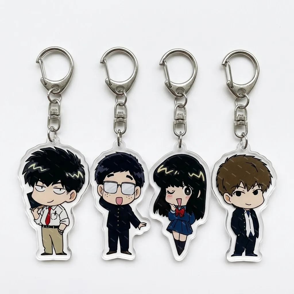 Charm Anime Go for It Nakamura Acrylic 6CM Stand Keychain Model Cosplay Characters Ornament Accessories Goods Collection Gifts