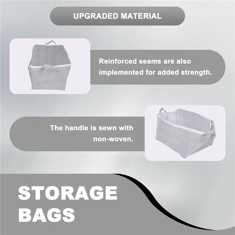 A88E-3X 3-Dimensional Storage Box Household Storage Box With Window Organizer Cloth Folding Large Capacity 30L