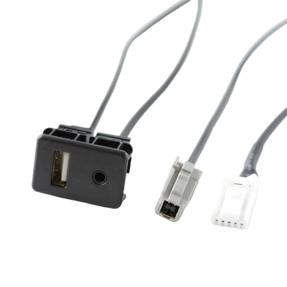 USB + AUX Car Audio Input Interface for Lexus Navigation Systems Fits For DENSO Host Black ABS Material 150CM Cable