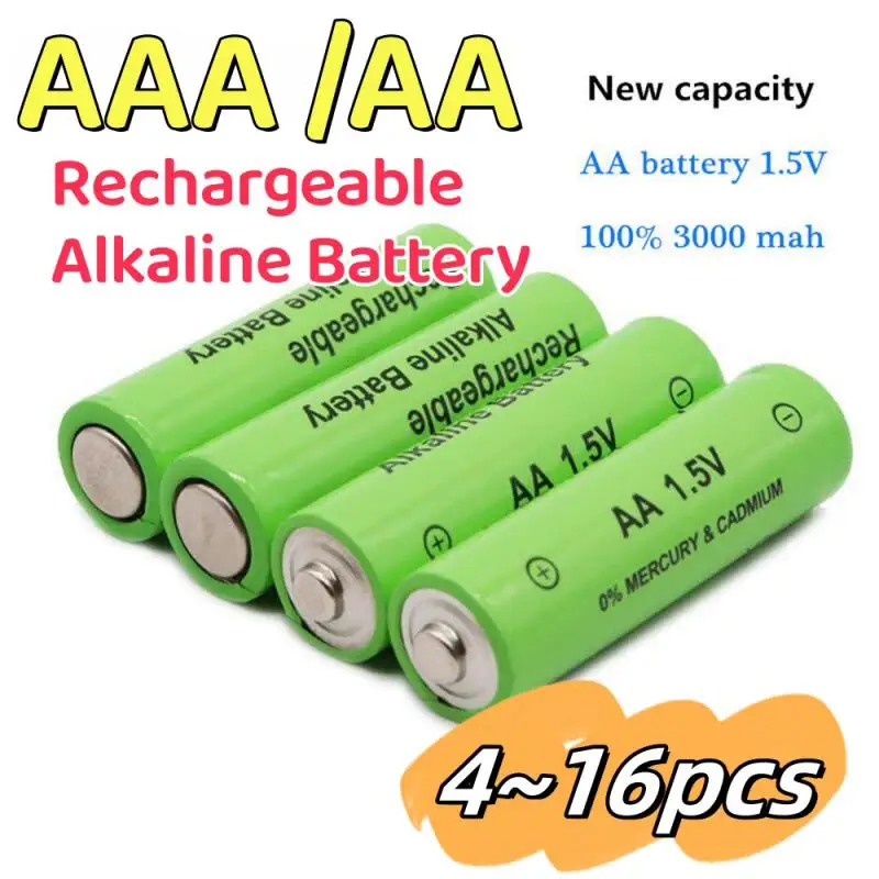 Pile alcaline aste pour lumière LED, jouet MP3, longue durée de vie, AAA, 1.5V, 3800mAh, 1.5V, nouveau