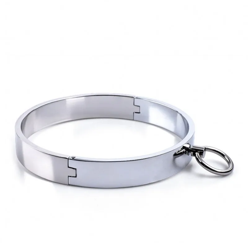 Metal Neck Ring Sex Collar Adult BDSM Slave Role Play metal Collar For Men Sex Games Couple Sex Bandage Drop shipping