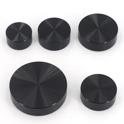 Black Aluminum Glass Table Top Adapter Circle Metal Block Disc 10mm Thick 20/25/30/40mm - M8