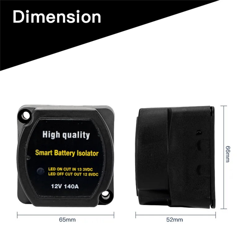 AD23-بطارية مزدوجة المعزل الذكي 12 فولت 140A الجهد الحساسة سبليت تهمة التتابع VSR قطع غيار السيارات التتابع VSR للمعسكر
