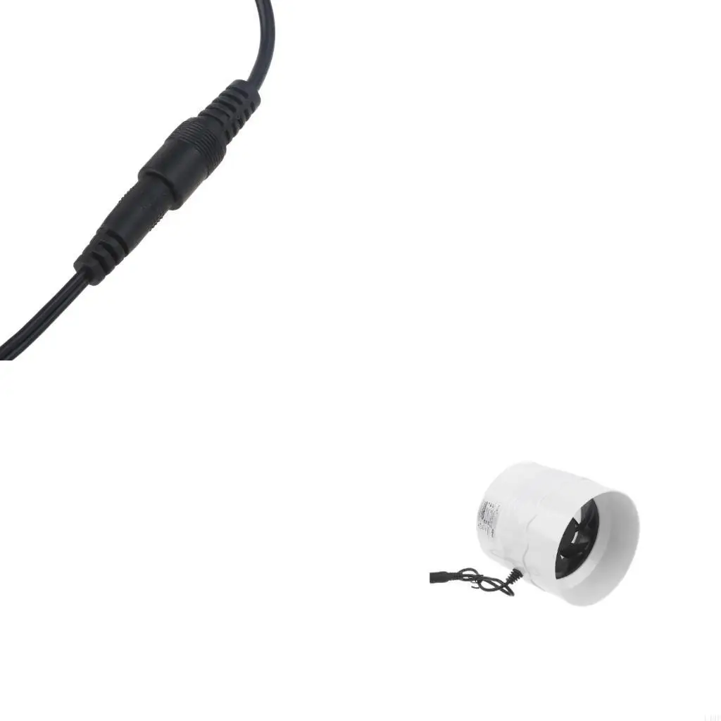 

4 Inch Extractor Fan Low Noise Inline Duct Hydroponic Air Blower Exhaust Fan for Home Bathroom Grow Room Ventilation L4MF