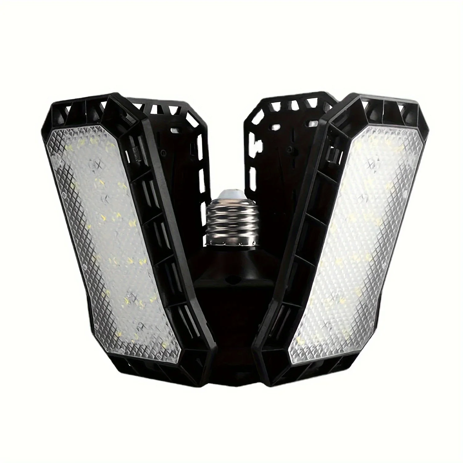 1 مصباح LED لإضاءة المرآب فائق السطوع مع لوحة قابلة للتعديل ومصباح سقف قابل للتشوه، مناسب للمستودعات وما إلى ذلك