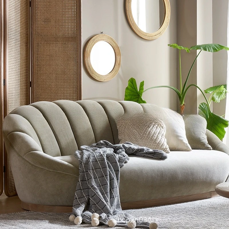 Simple modern soft bag sofa European light luxury leisure Internet celebrity bed and breakfast sofa