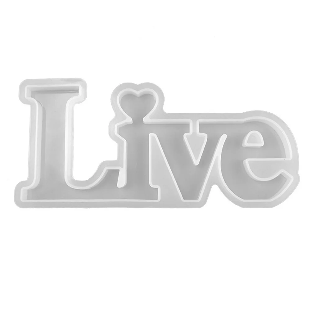 لتقوم بها بنفسك قالب حروف سيليكون كريستال الايبوكسي الحلي اليدوية صنع تخطيط سطح المكتب الإبداعية بالتنقيط قالب الكلمات الإنجليزية