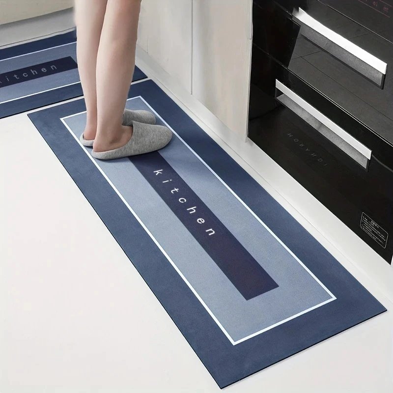 NONE Striped Diatomite Mud Absorbent Floor Mat