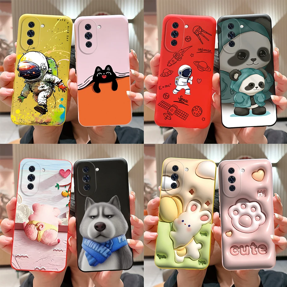 Dla Huawei Nova 10 Etui Nova 10 Pro Cute Astronaut Silicone Soft Fundas Dla Huawei Nova 10 SE Pro Etui na telefon Pokrowiec Bumper Capa