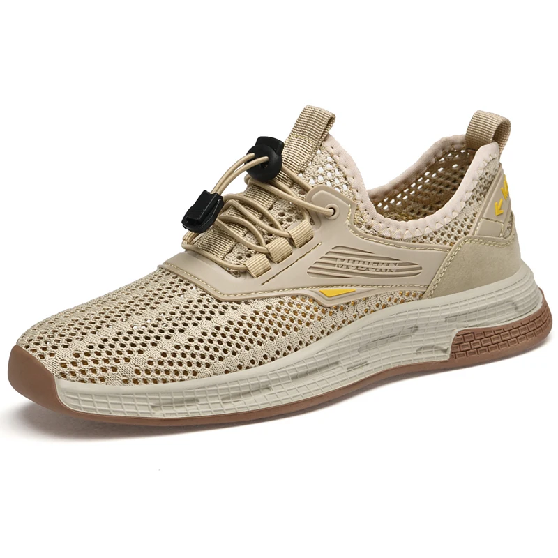 

Summer Men Mesh Breathable Casual Shoes Lightweight Non-slip Soft Sole Sneakers Outdoor Walking Sports Tenis Zapatillas Hombre