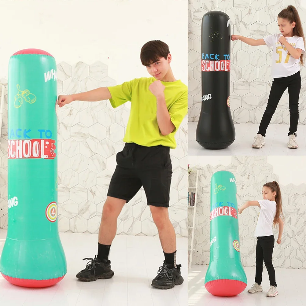 Kids Inflatable Punching Bag Fitness Boxing Toy for Home Gym