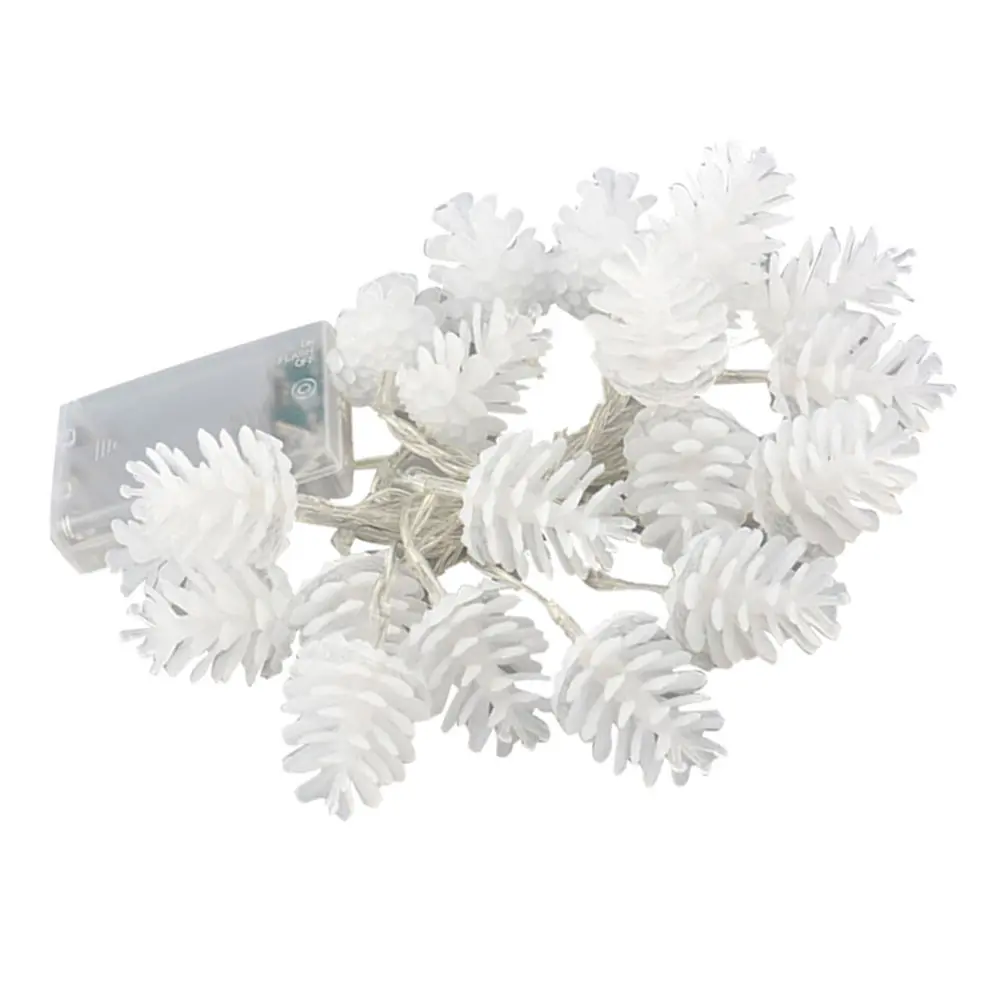 

Decorative LED Light Pine Cone Design Energy Efficient Low Heat 3Aa Powered for Christmas Tree Home Ambience