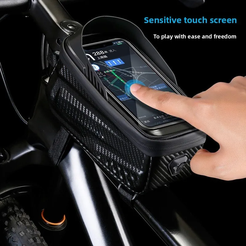 

EVA Waterproof Bicycle Bag Touch Screen Cycling Bag Top Frame Tube Bag MTB Road Bike Bag Phone Case Bike Accessories