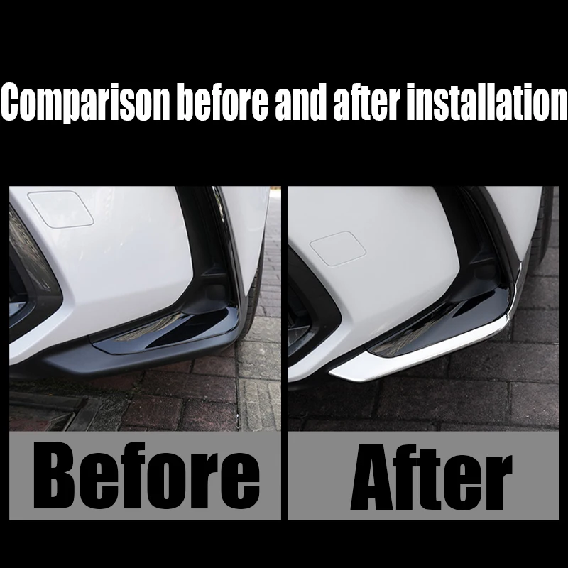 لكزس NX 200 250 260 350 350H 450H 2021-2025 الجانب الأمامي ركن حامي شريط زخرفي لملحقات السيارات الخارجية
