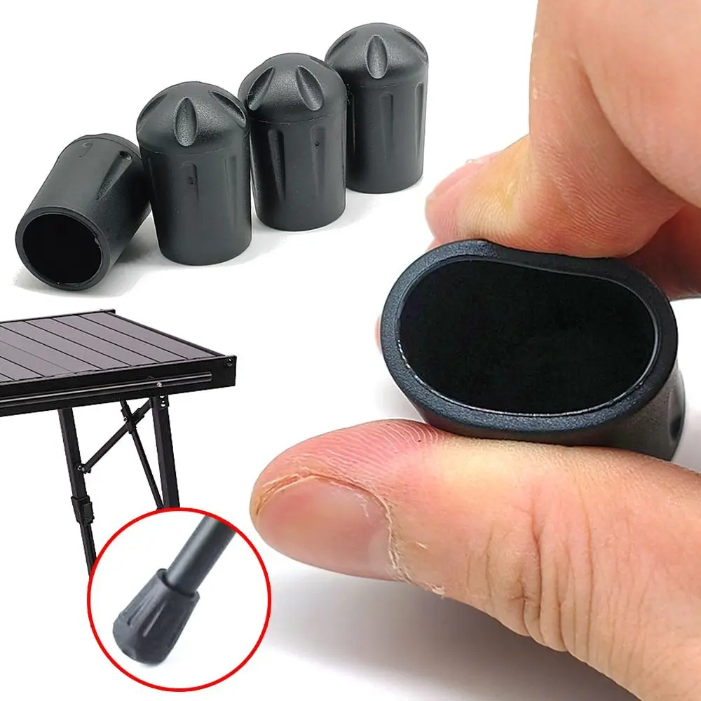 1Pcs/4Pcs Camping Chair Accessories Moon Chair Leg Covers Anti-slip Plug Connector Leg Protectors Wear-resistant Removable