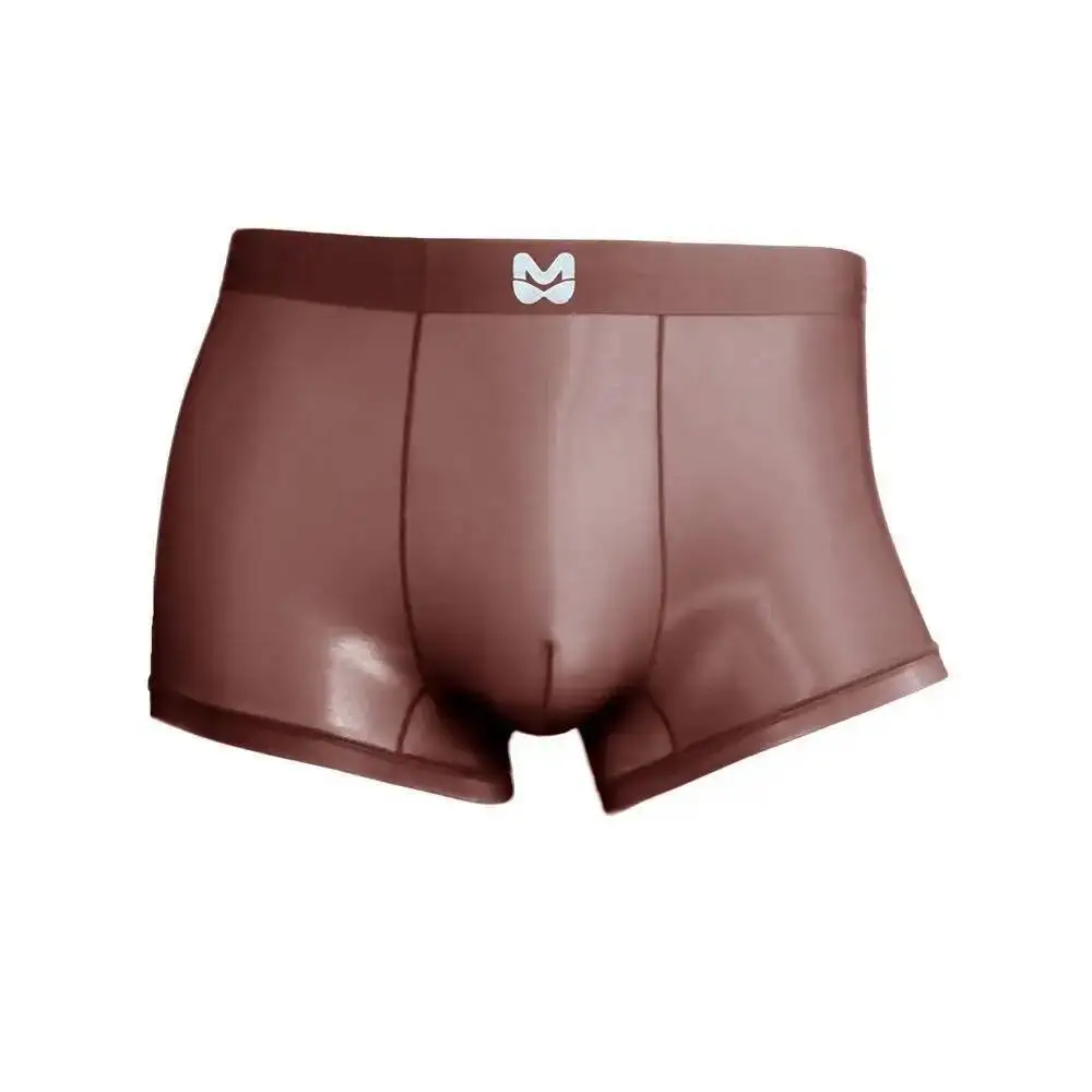 Glossy Men Tight Lingerie Panties Plus Size Underwears Sexy High Waist Briefs Shorts