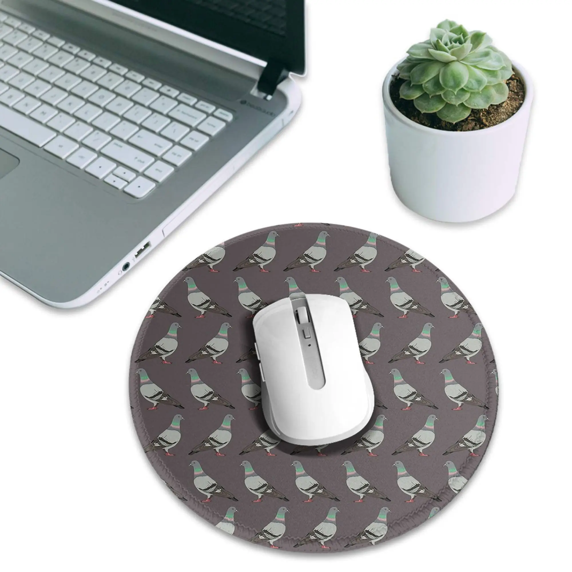 pigeon walk 2020 grey Mouse Pad Computer Keyboard Mouse Mat Gaming PC Laptop Desk Mat Office Accessories Table Mats